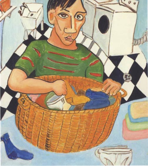 Picasso doing the laundry
