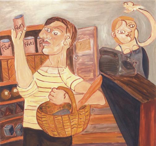 Picasso grocery shopping