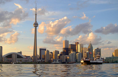 Toronto waterfront skyline