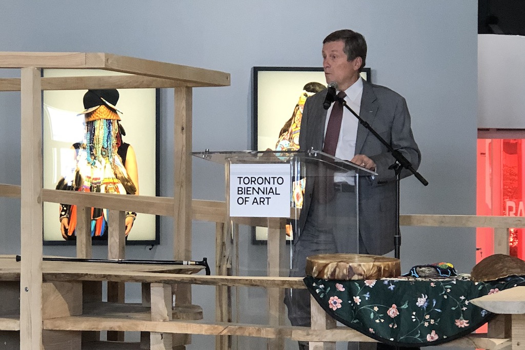 Mayor Tory at Toronto Biennial of Art
