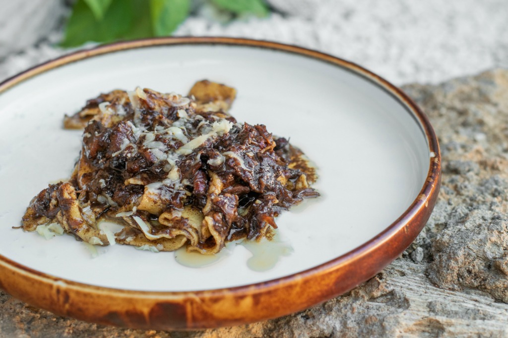 chef Adrian forte's oxtail pappardelle
