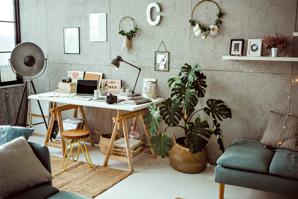 spring decor office