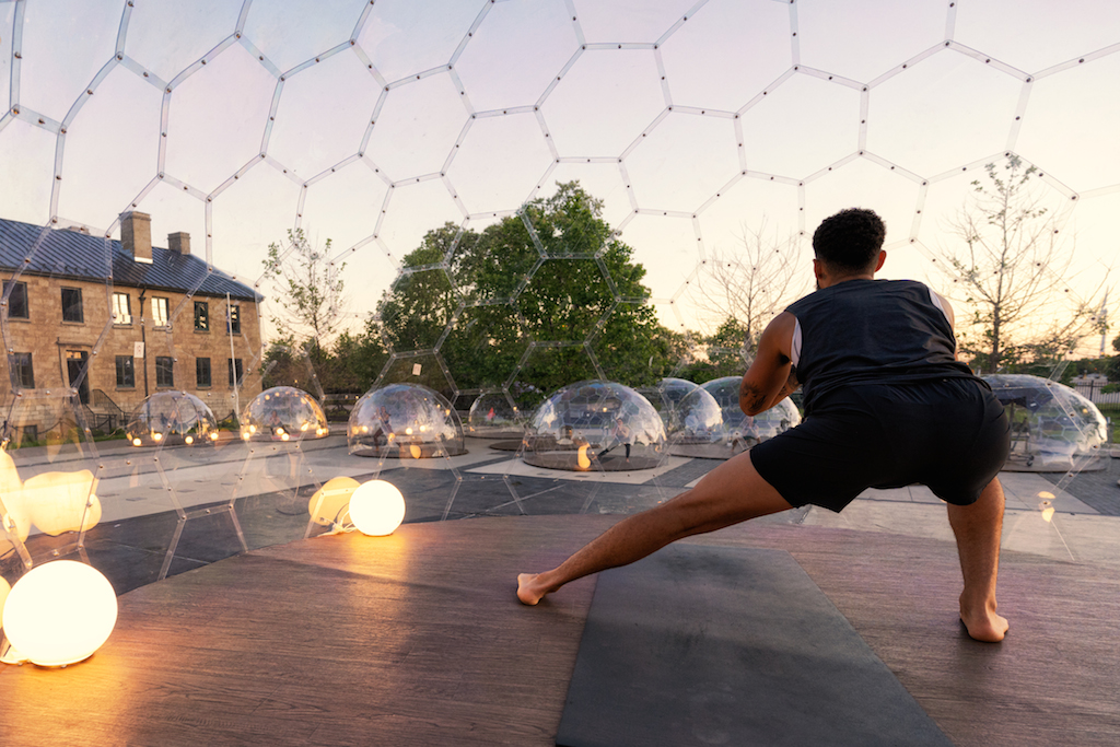 lmnts outdoor yoga dome