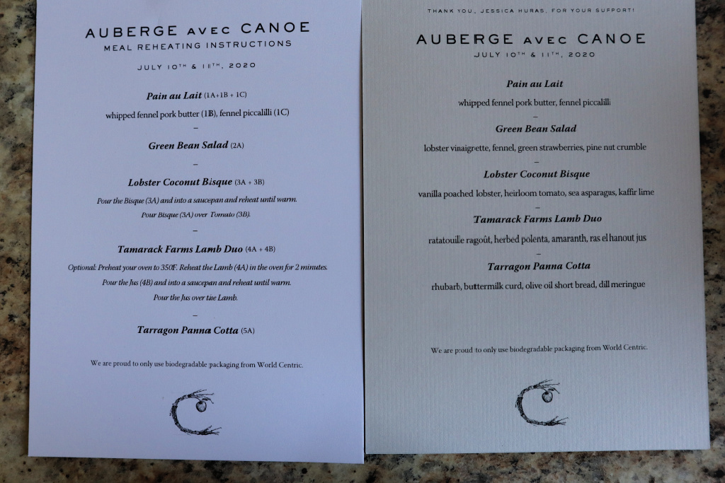 auberge avec canoe takeout