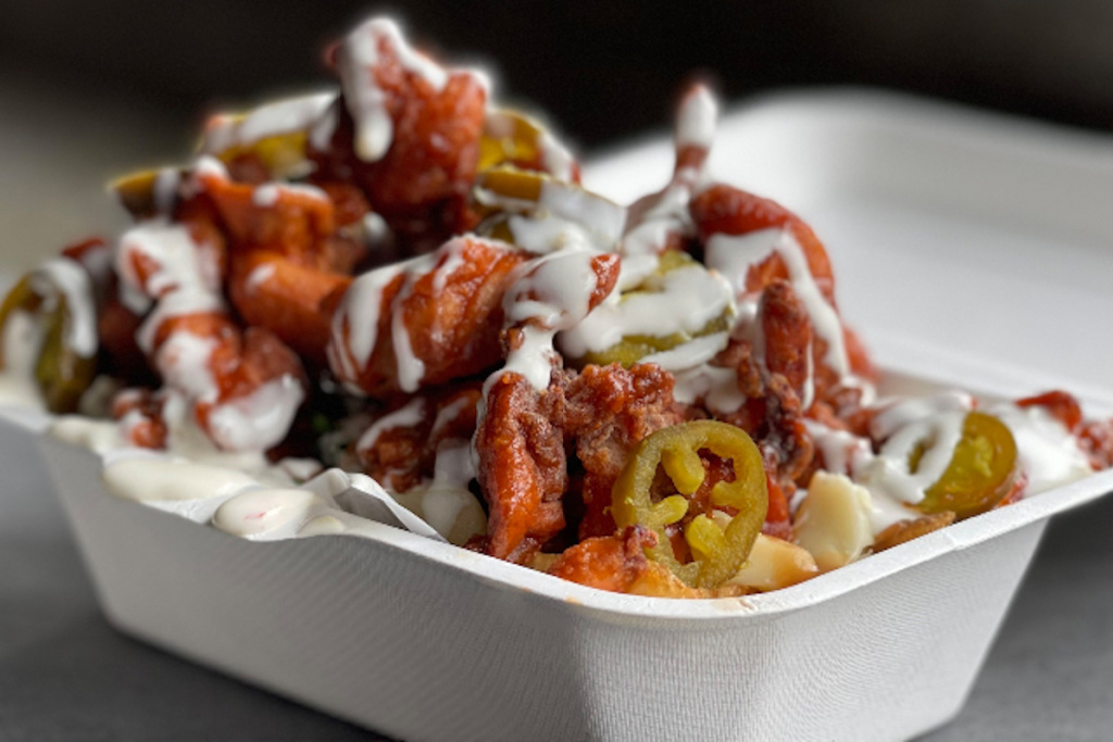 The Dirty Poutine from the Dirty Bird Chicken and Waffles