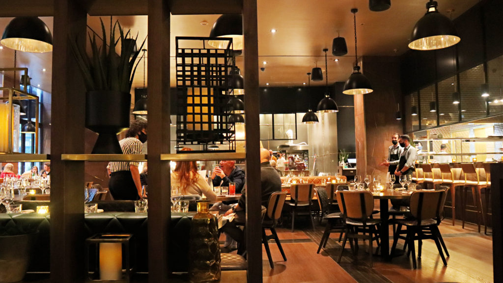 moretti restaurant interior, indoor dining regulations