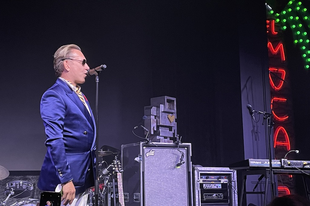 Michael Wekerle on stage at the El Mocambo opening night