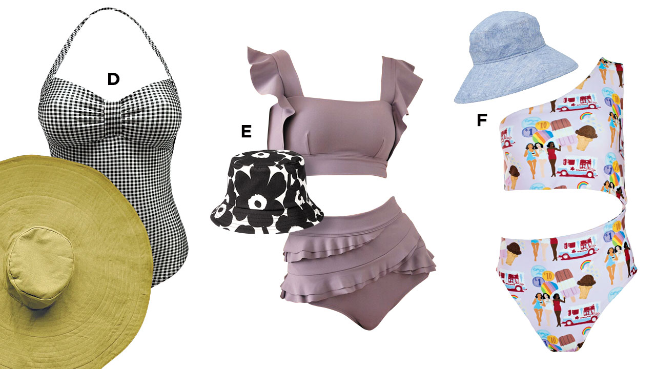 Swimsuits and hats for the Bruce Peninsula, Amalfi Coast and Prince Edward County