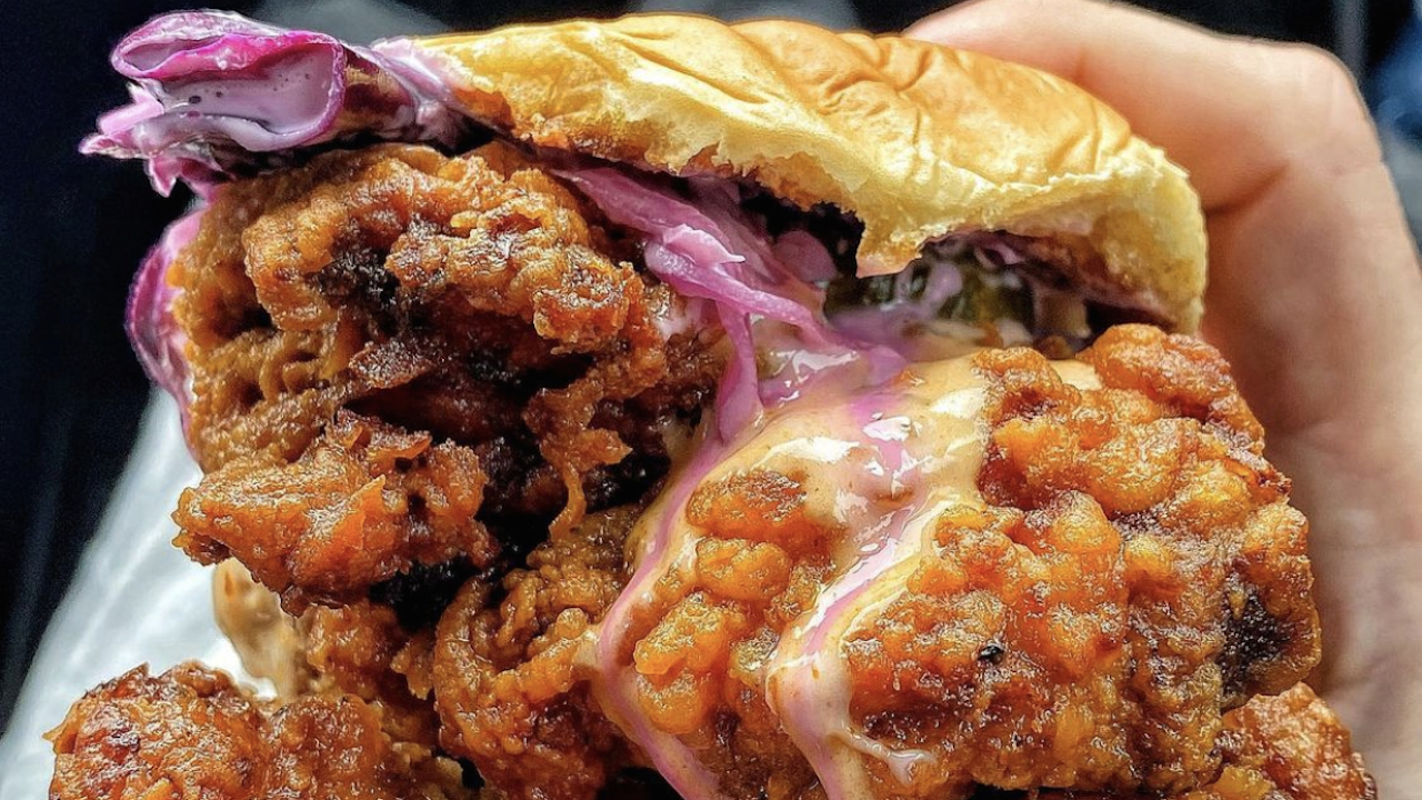 Fried chicken sandwich at Heartbreak Chef