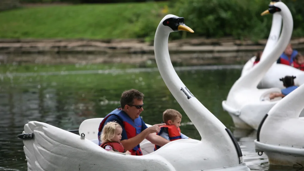 photo of the swan ride at Centreville on the Toronto Islands