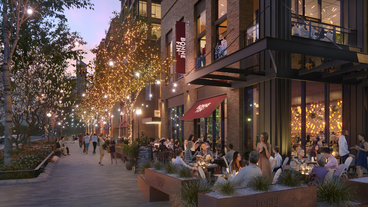 dining district at The Well