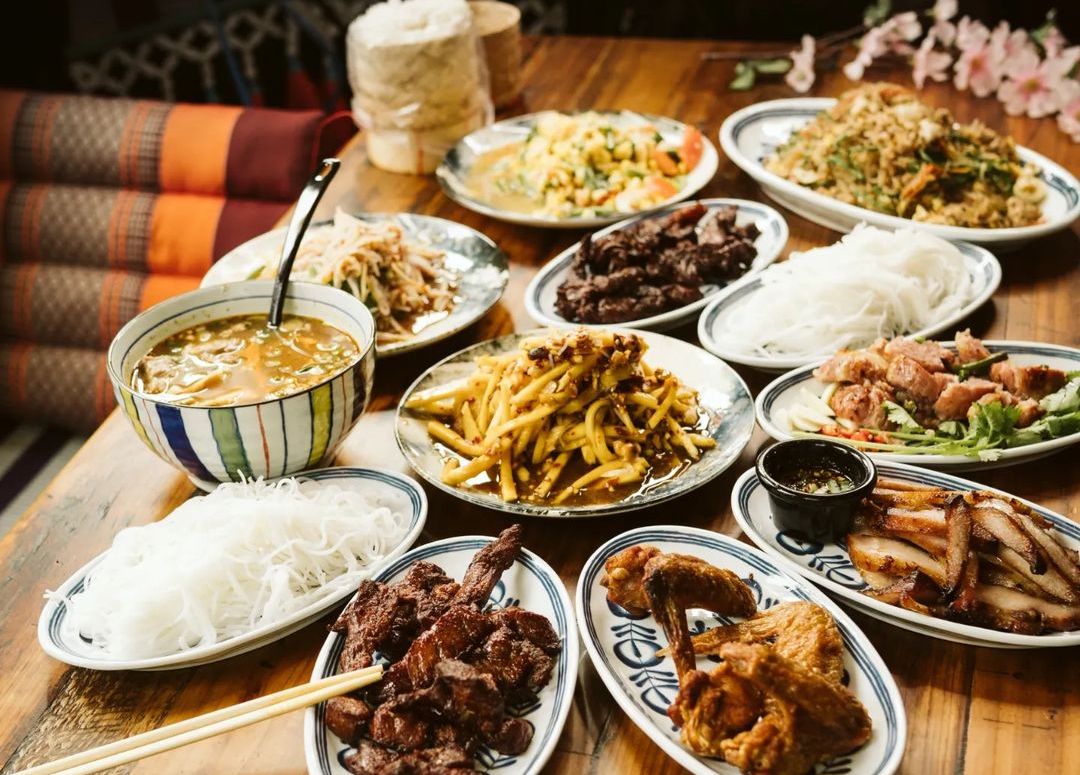 An array of Thai dishes from Toronto restaurant Som Tum Jinda.