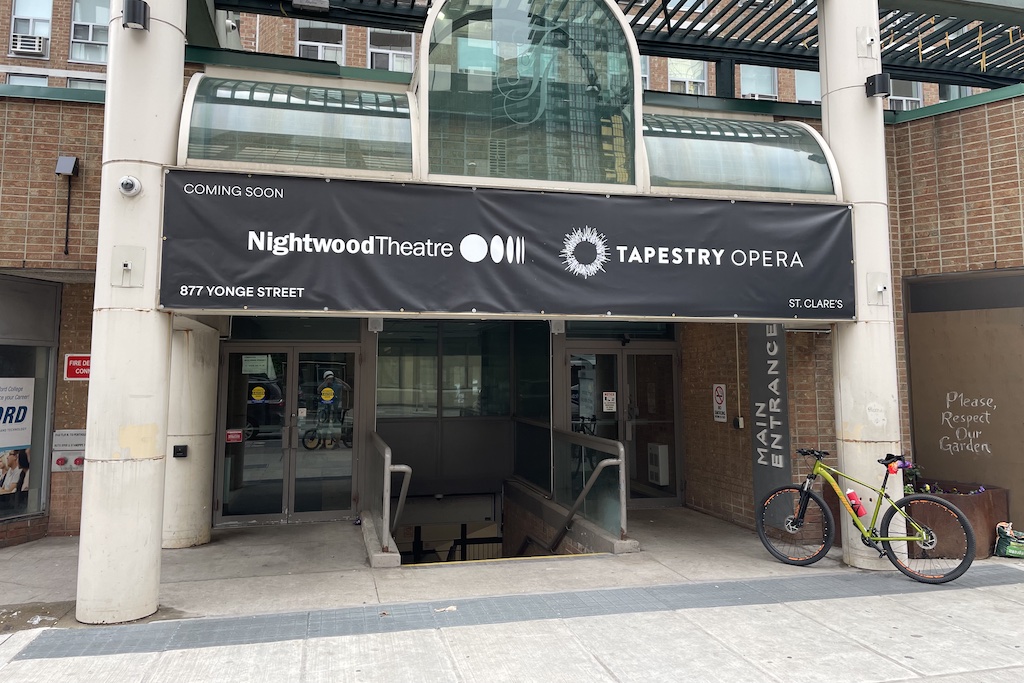 New home of Nightwood Theatre and Tapestry Opera at 877 Yonge St.