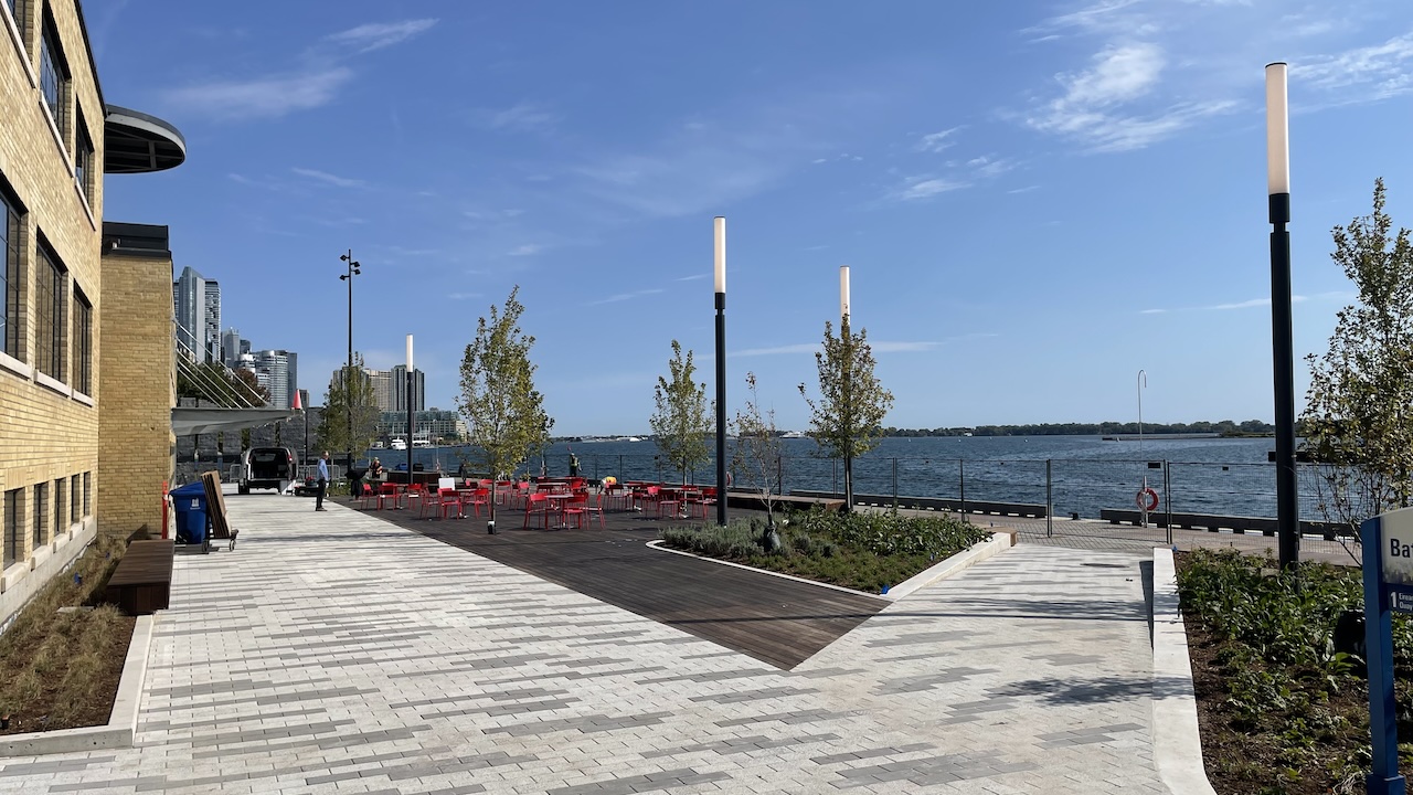 Bathurst Quay Common new park in Toronto 