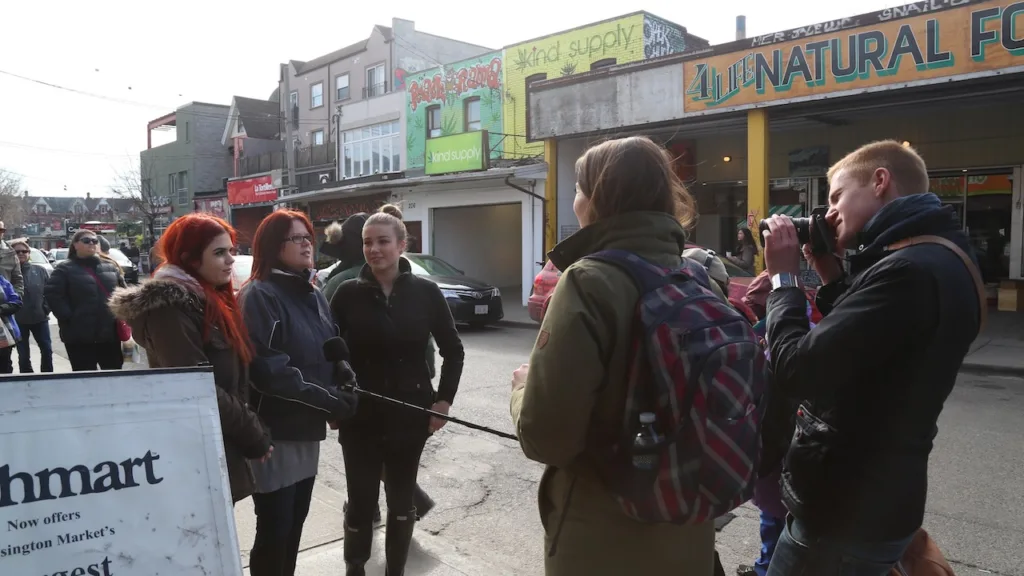A scene from the Kensington Market documentary film