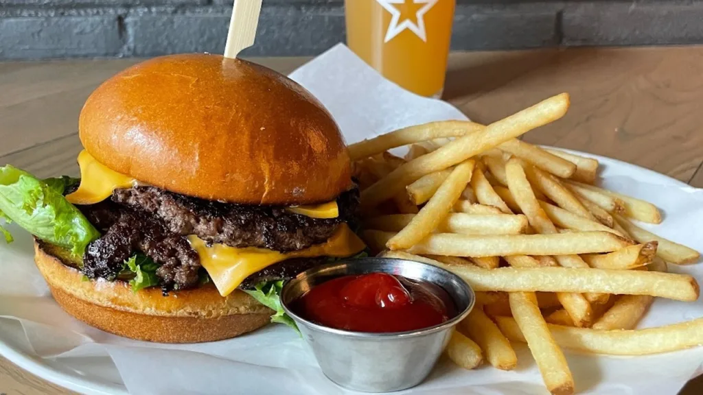 A burger from National