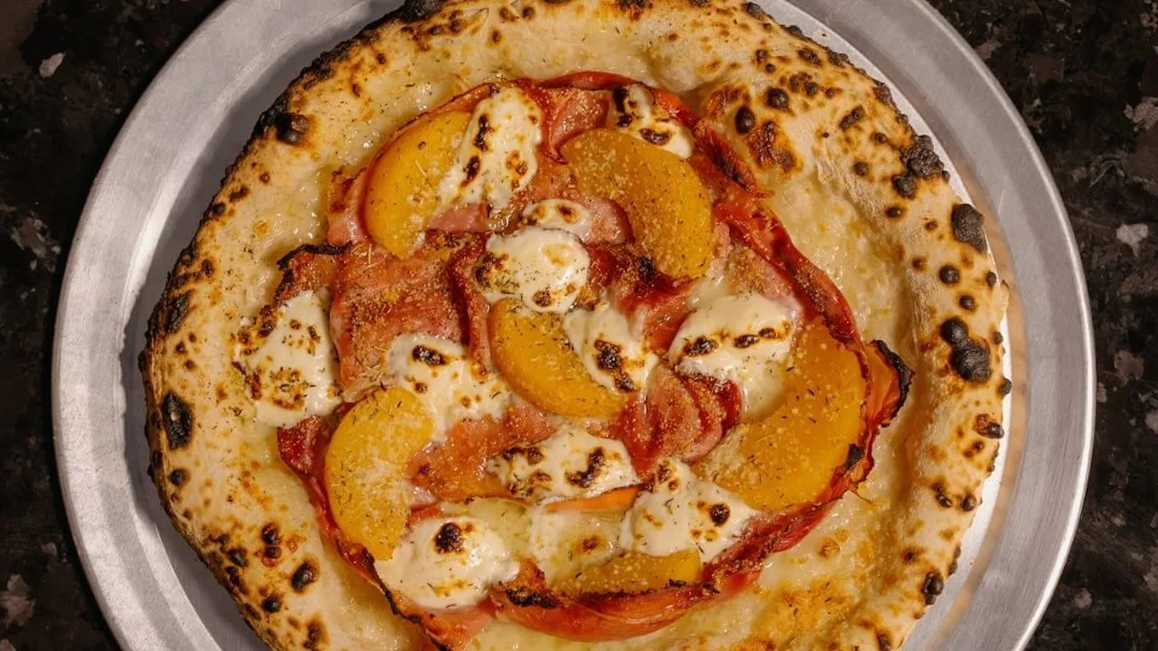 A pizza from Zzavia
