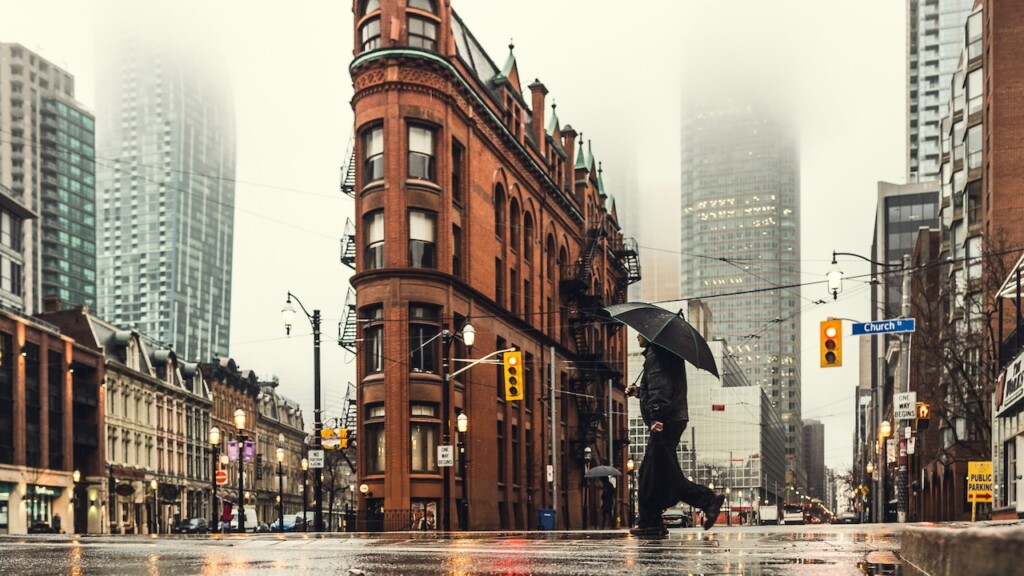 Spring rain in Toronto