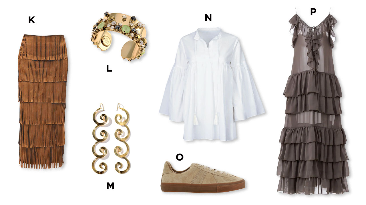 fashion boho klmnop