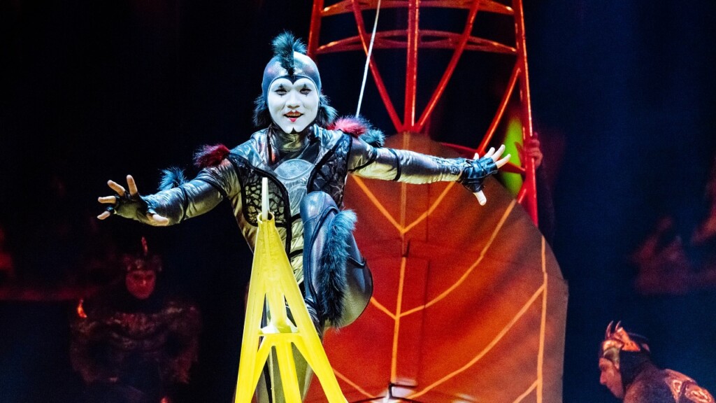 Balancing act in Cirque du Solei's OVO