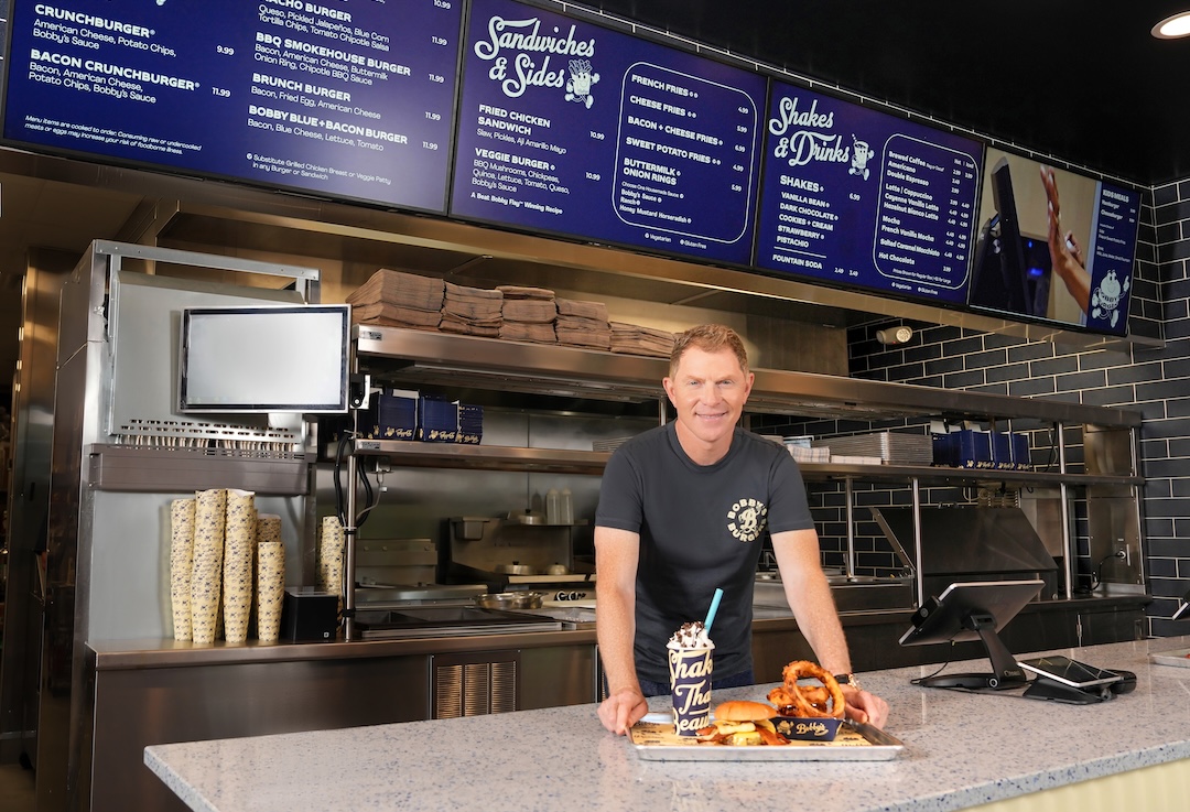 Chef Bobby Flay Celebrates Bobby's Burgers By Bobby Flay's Grand Opening Event In Charlotte, NC, The First Neighborhood