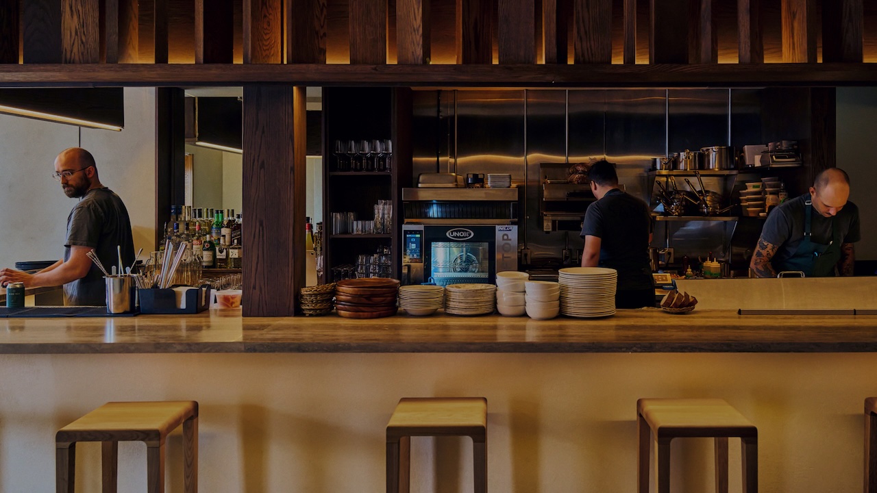 The bar at Sana