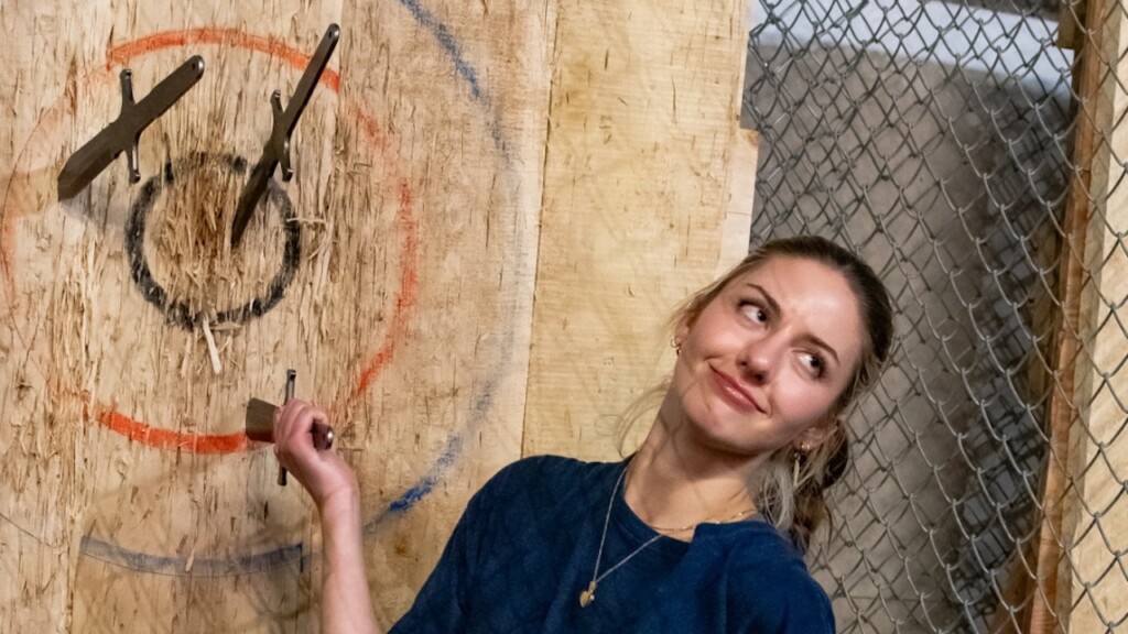 Axe throwing at BATL Grounds Toronto