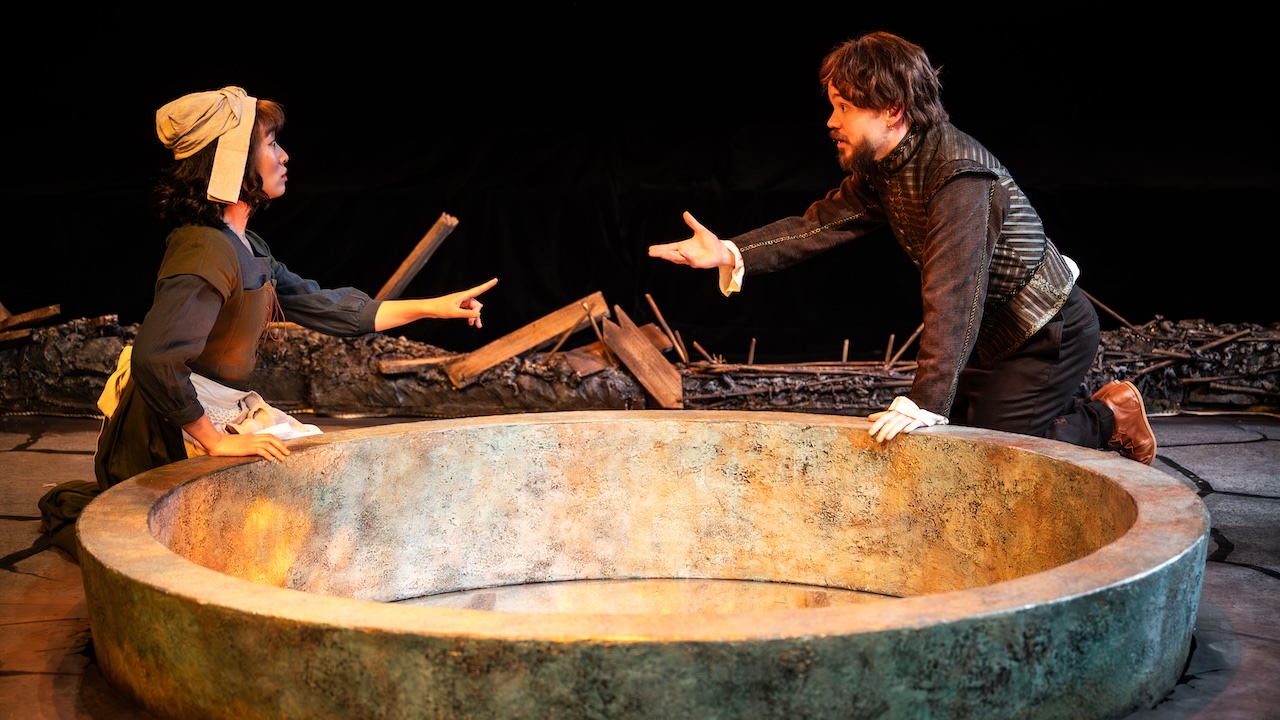 Thomas Mitchell Barnet and Heeyun Park in 'Witch' (photo by Dahlia Katz)