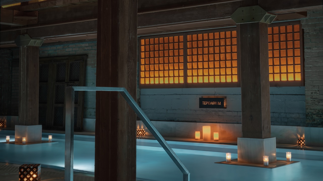 The Tepidarium, the perfect spot to ease into a very relaxing journey