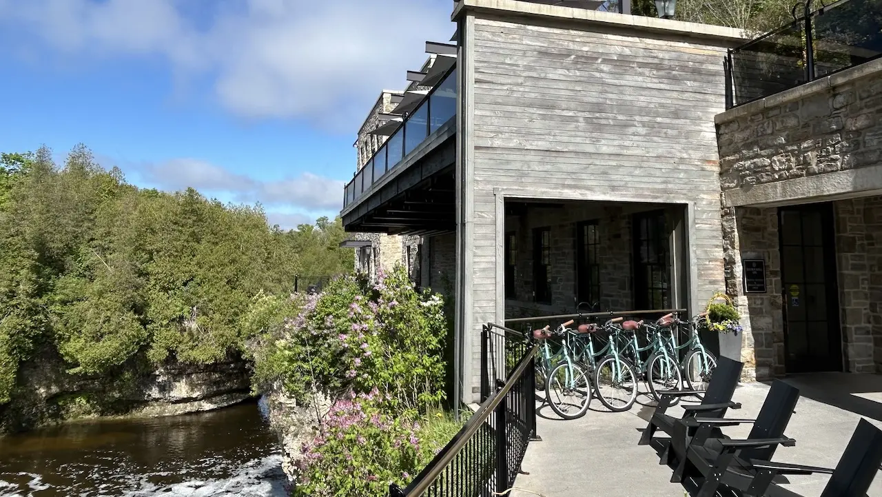 Spa entrance at Elora Mill