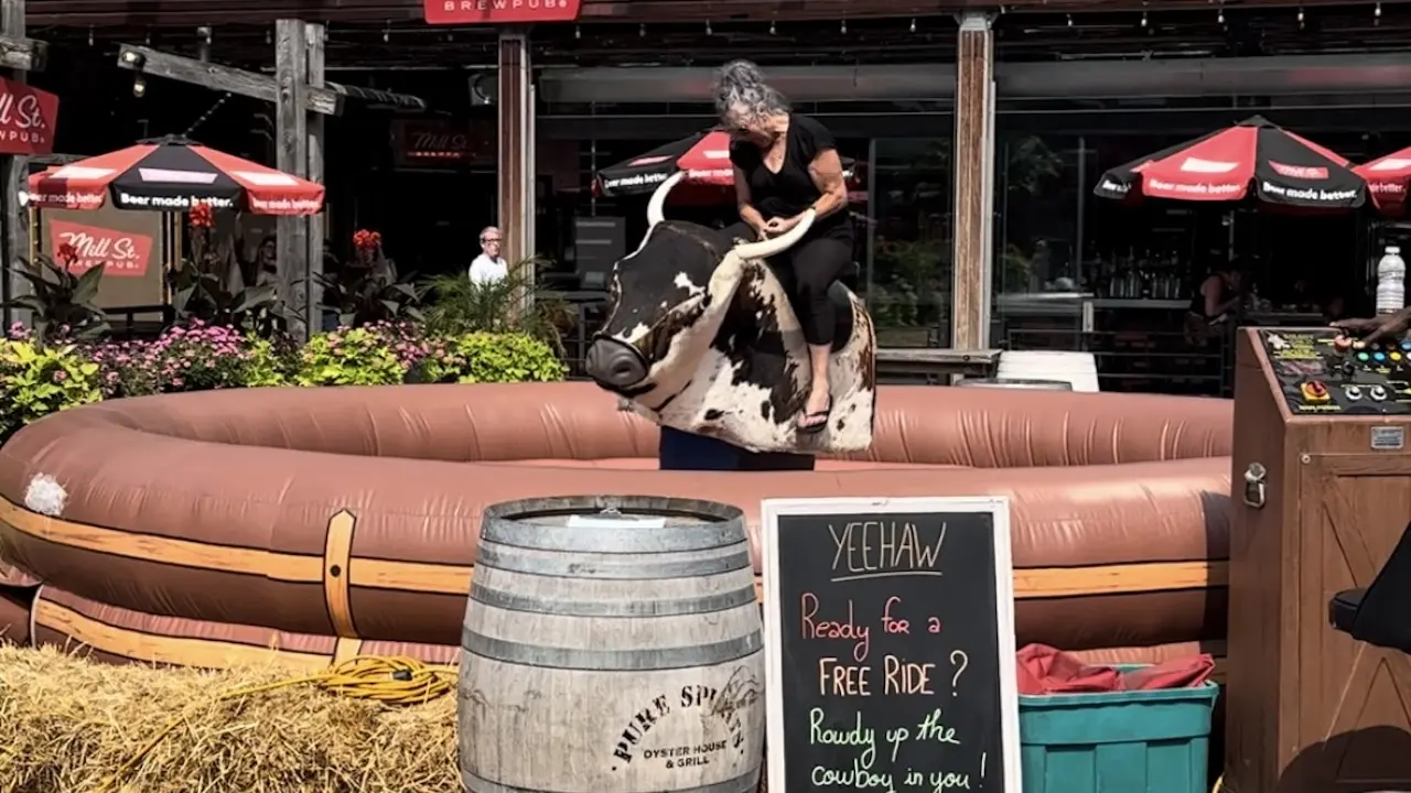 bull riding distillery fest
