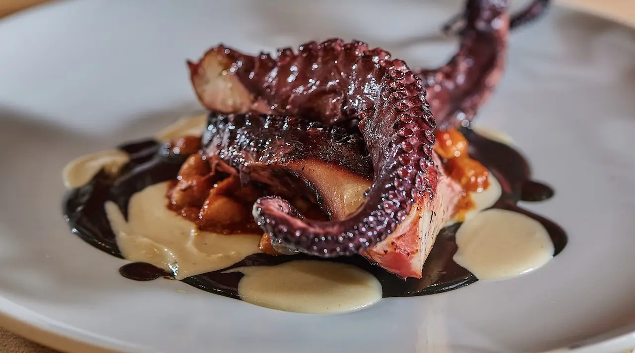 Grilled octopus at Foxy's